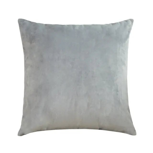 Petite housse de coussin 35 x 35 cm en velours gris