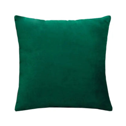 Petite housse de coussin 35 x 35 cm en velours vert émeraude