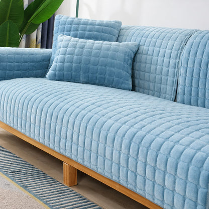 Housse pour Canapé en Velours Épais | Revêtement pour Canapé d’Angle Méridienne | 2 Places & 3 Places