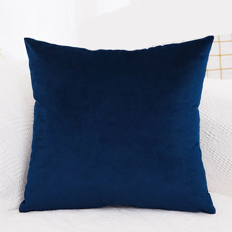 Velvet - Coussin coloré en velours Marine 