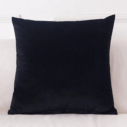 Velvet - Coussin coloré en velours Noir 