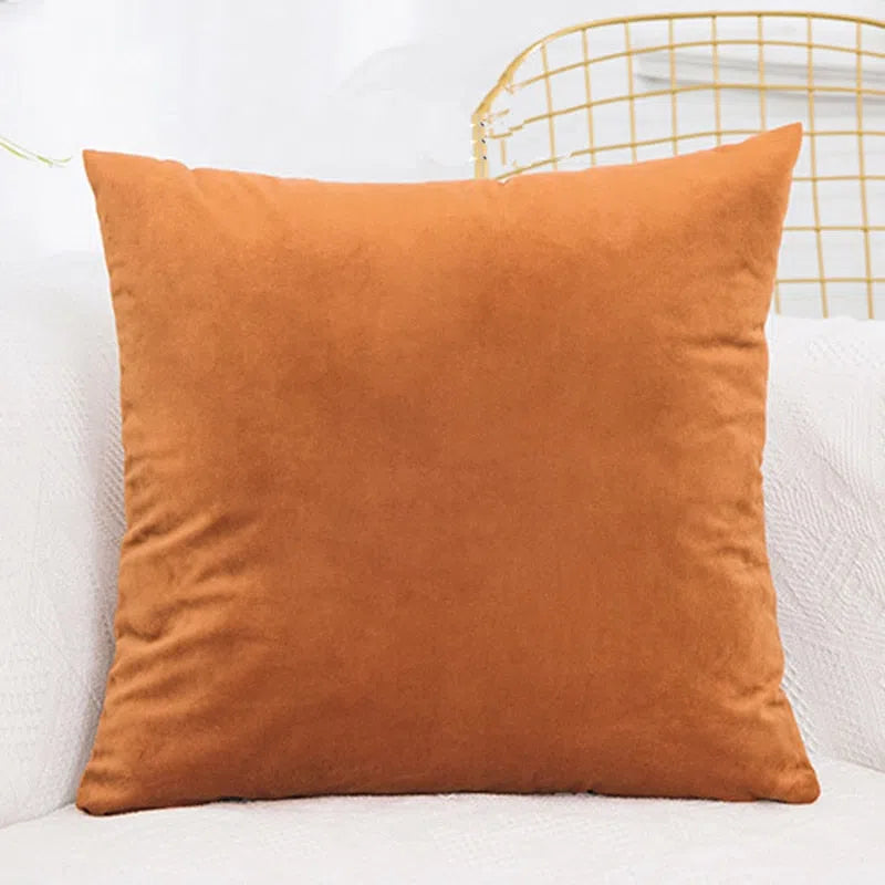 Velvet - Coussin coloré en velours Orange 